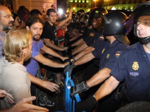 La detención. 15M. Madrid